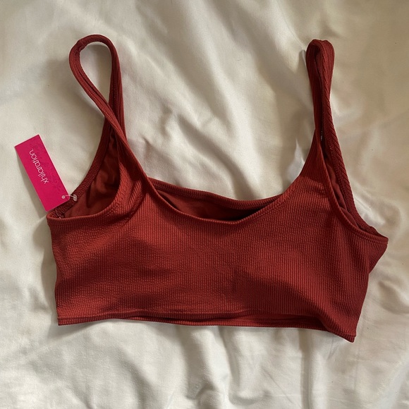 Target Rib Knit Bikini Top, Size Large - Picture 2 of 7